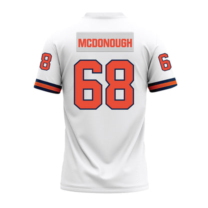 Illinois - NCAA Football : Michael McDonough - White Premium Football Jersey-1