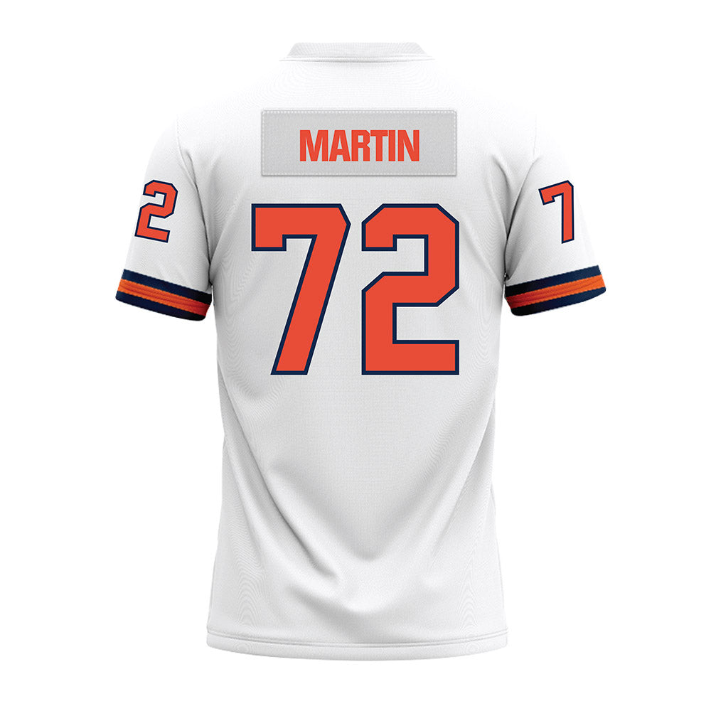 Illinois - NCAA Football : Christian Martin - White Premium Football Jersey-1