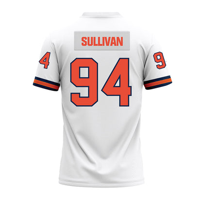 Illinois - NCAA Football : Connor Sullivan - White Premium Football Jersey-1