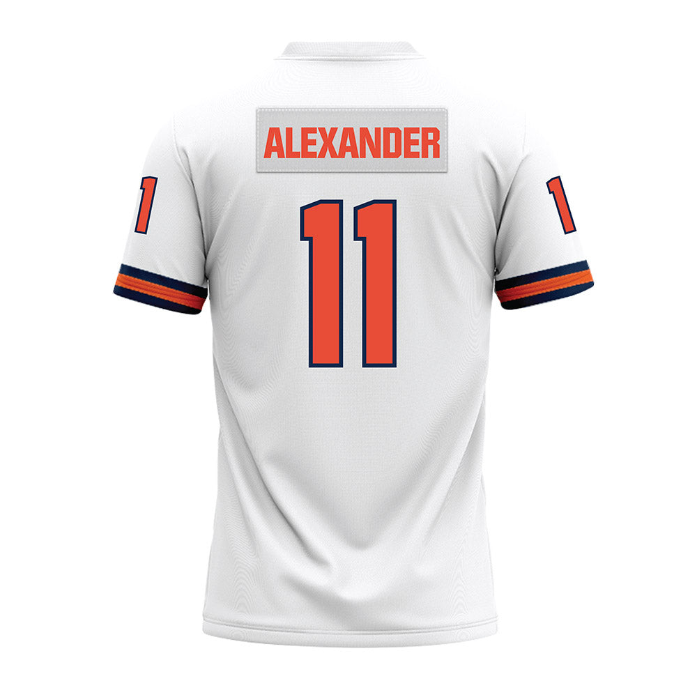 Illinois - NCAA Football : Jacob Alexander - White Premium Football Jersey-1