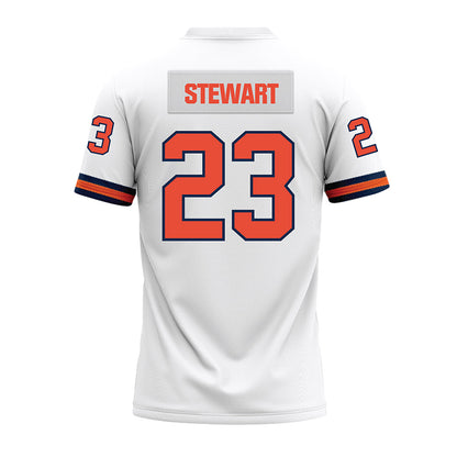 Illinois - NCAA Football : Jaylen Stewart - White Premium Football Jersey-1