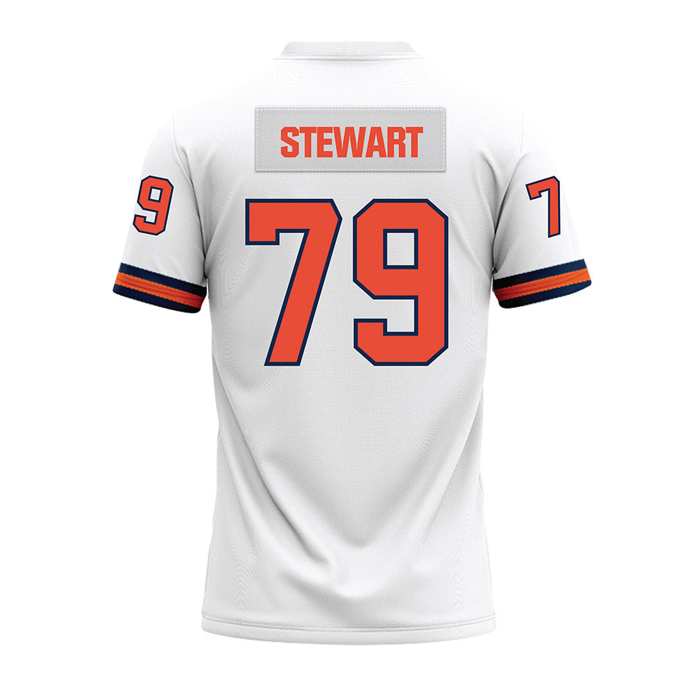 Illinois - NCAA Football : Zafir Stewart - White Premium Football Jersey