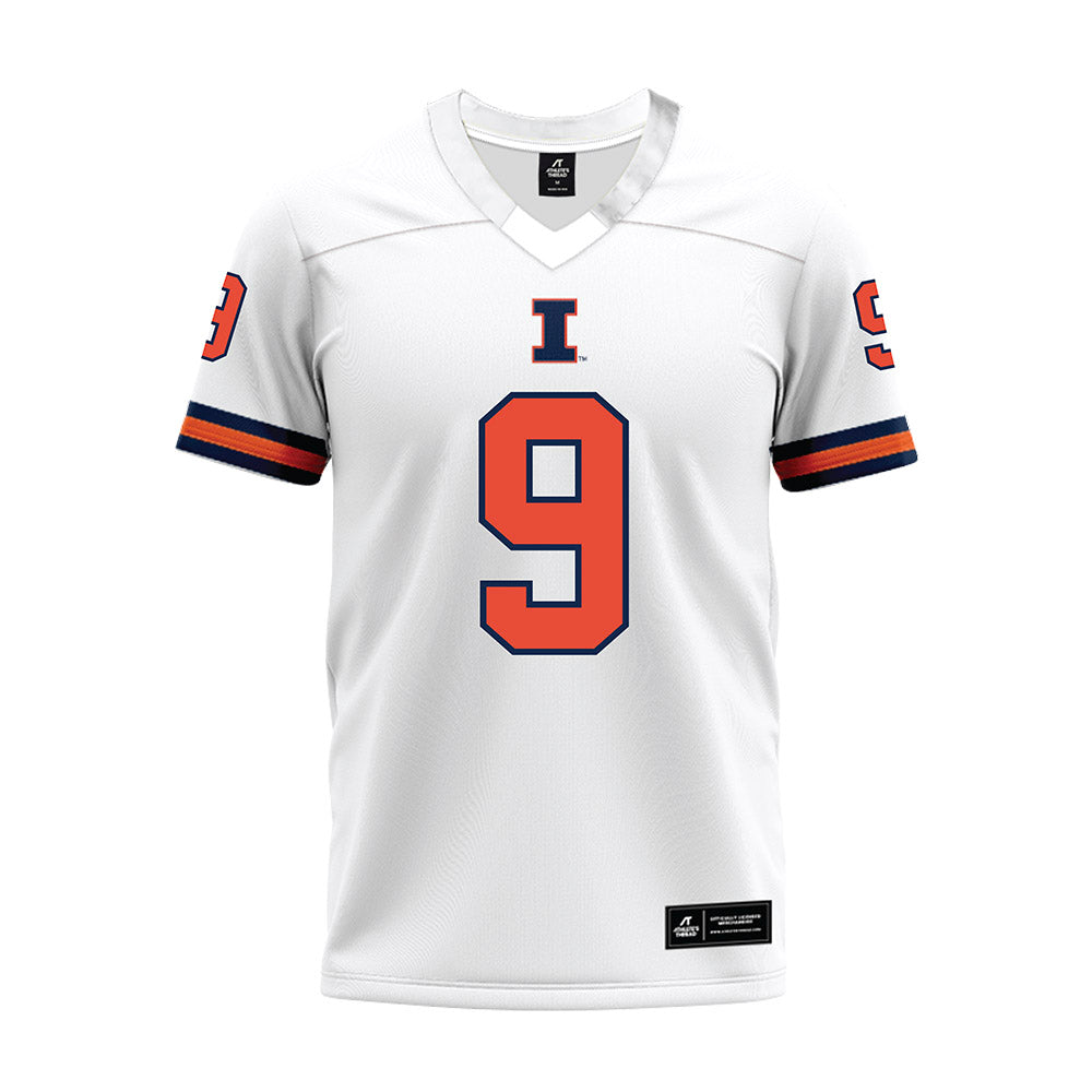 Illinois - NCAA Football : Lavon Williams - White Premium Football Jersey-0