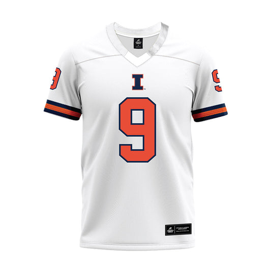 Illinois - NCAA Football : Lavon Williams - White Premium Football Jersey-0