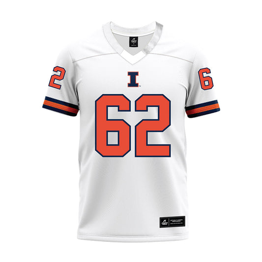 Illinois - NCAA Football : Casey Thomann - White Premium Football Jersey-0
