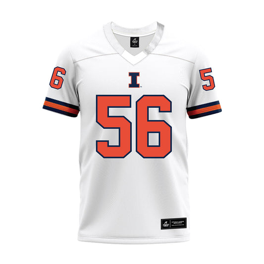 Illinois - NCAA Football : Guillermo Gallardo - White Premium Football Jersey