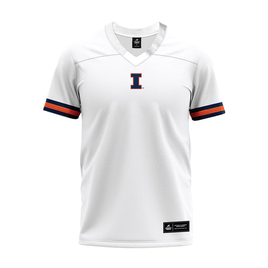 Illinois - NCAA Football : Jack Paris - White Premium Football Jersey-0