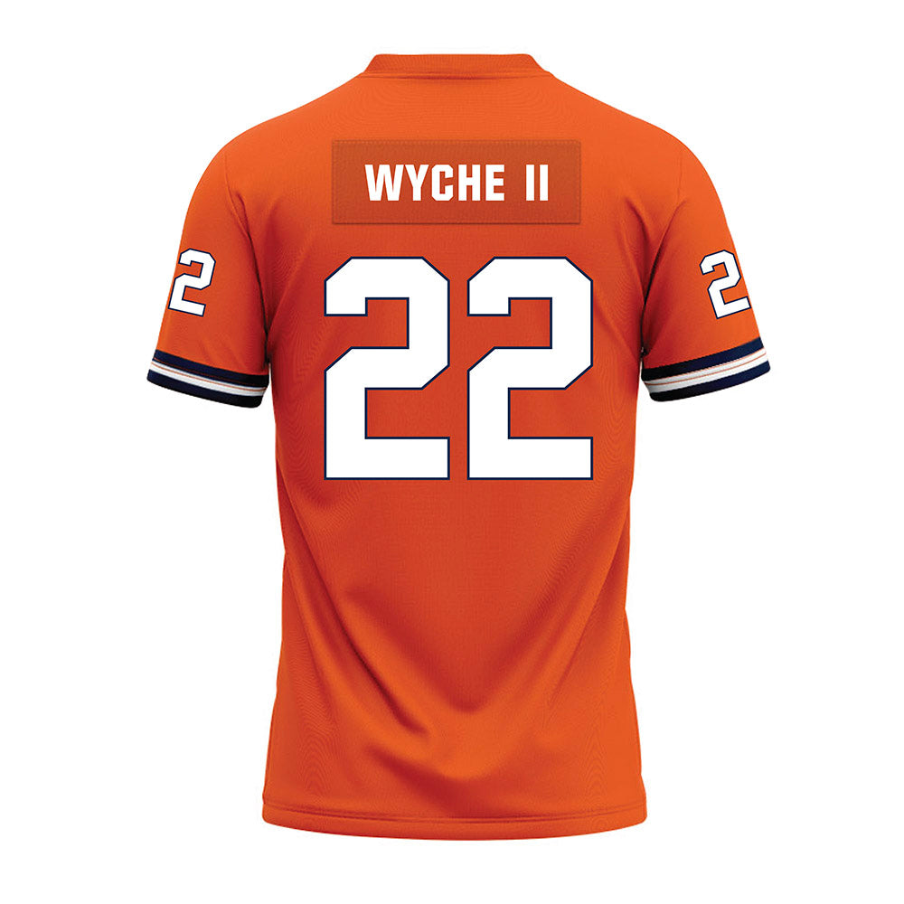 Illinois - NCAA Football : Cedric Wyche II - Orange Premium Football Jersey-1