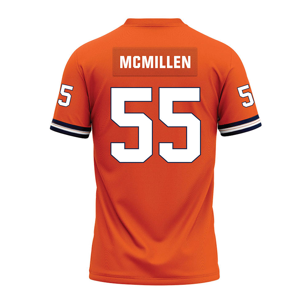 Illinois - NCAA Football : TJ McMillen - Orange Premium Football Jersey-1