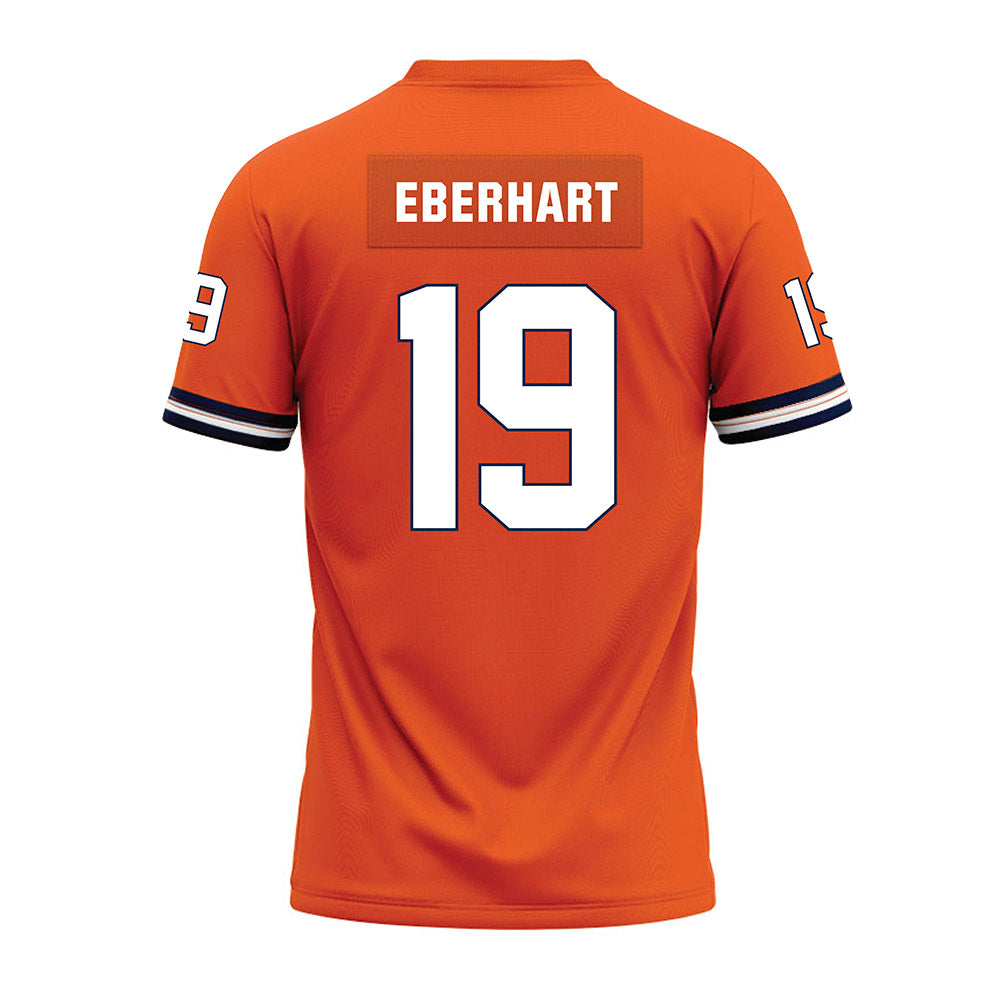 Illinois - NCAA Football : Jacob Eberhart - Orange Premium Football Jersey-1
