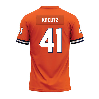 Illinois - NCAA Football : James Kreutz - Orange Premium Football Jersey