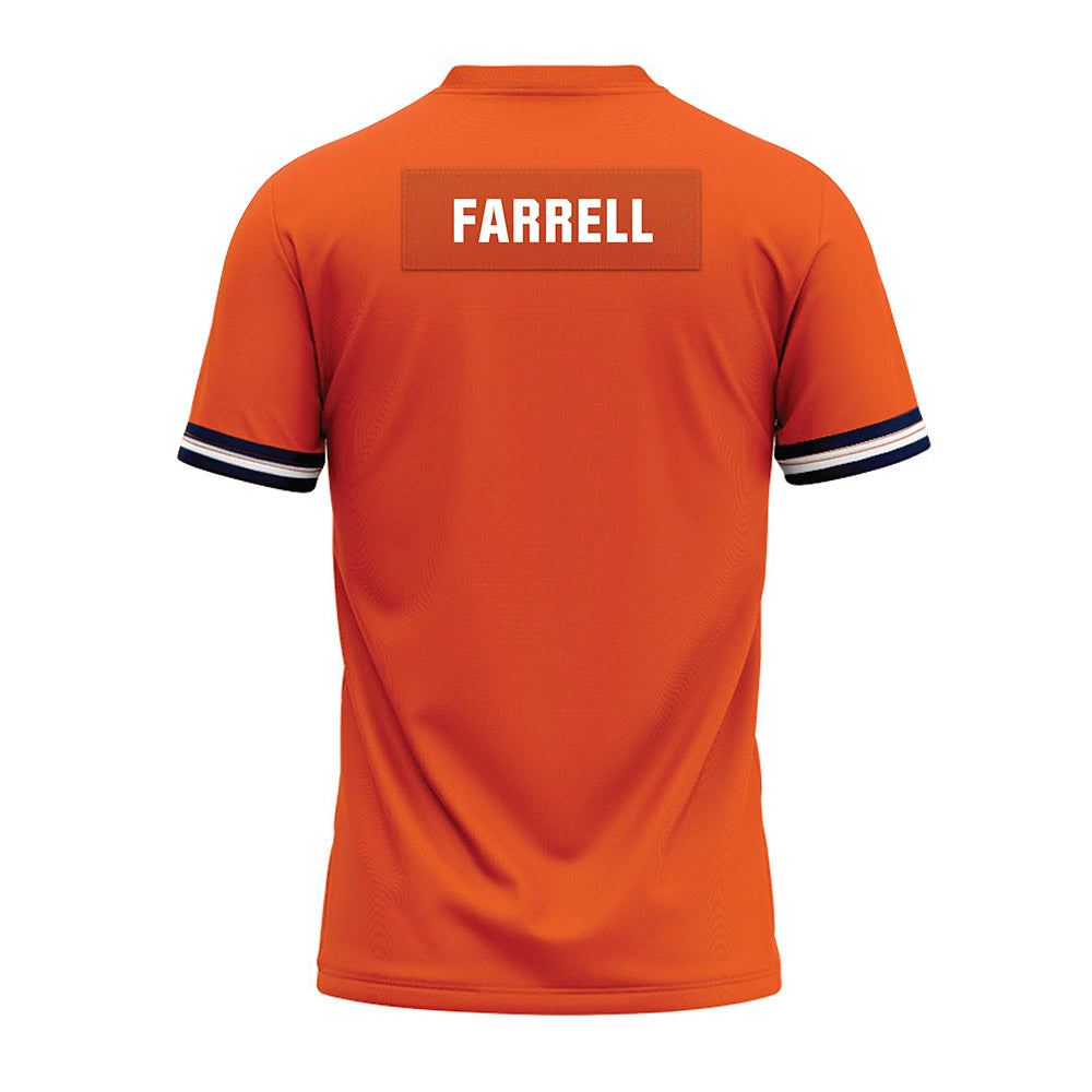 Illinois - NCAA Football : Logan Farrell - Orange Premium Football Jersey-1