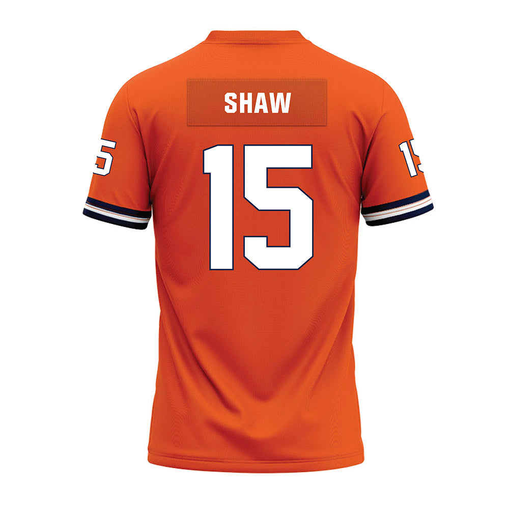 Illinois - NCAA Football : Kingston Shaw - Orange Premium Football Jersey-1