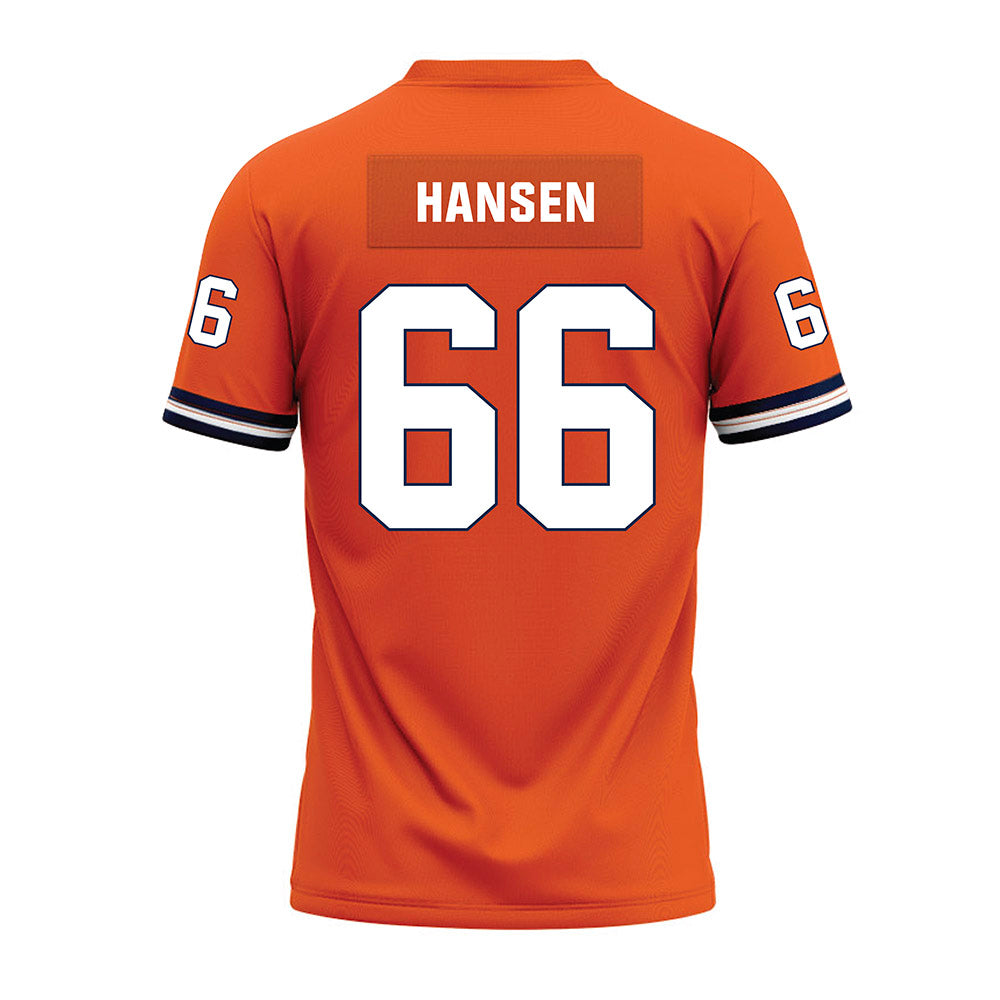 Illinois - NCAA Football : Brandon Hansen - Orange Premium Football Jersey-1