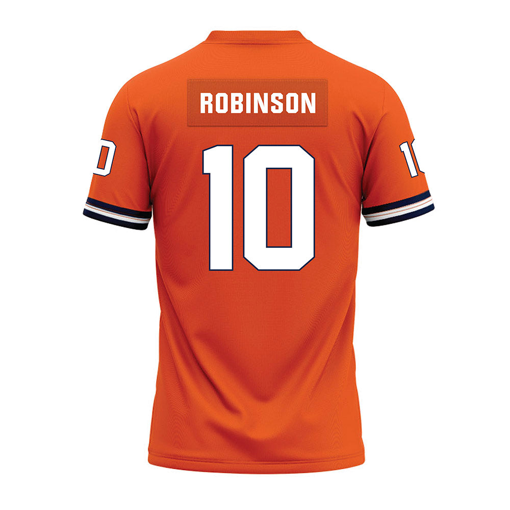 Illinois - NCAA Football : Ty Robinson - Orange Premium Football Jersey-1