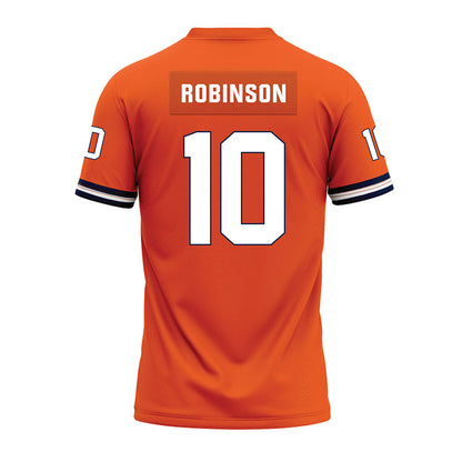 Illinois - NCAA Football : Ty Robinson - Orange Premium Football Jersey-1
