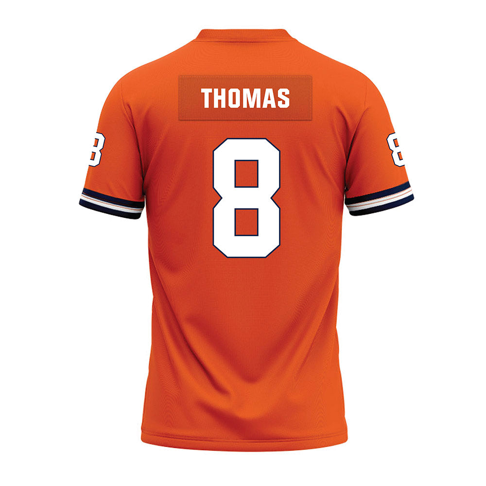 Illinois - NCAA Football : Cameron Thomas - Orange Premium Football Jersey-1