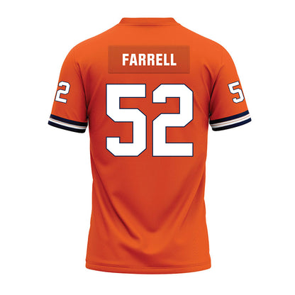 Illinois - NCAA Football : Pat Farrell - Orange Premium Football Jersey