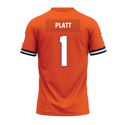 Illinois - NCAA Football : Jayshon Platt - Orange Premium Football Jersey-1
