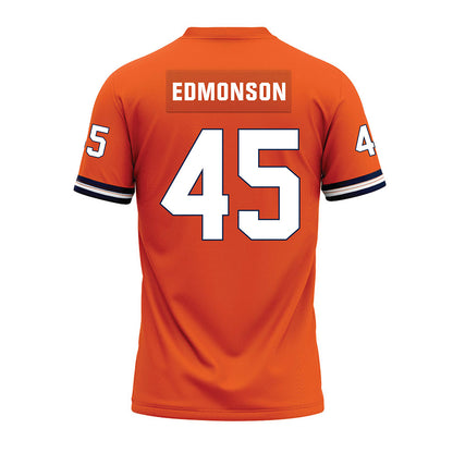 Illinois - NCAA Football : Robert Edmonson - Orange Premium Football Jersey-1