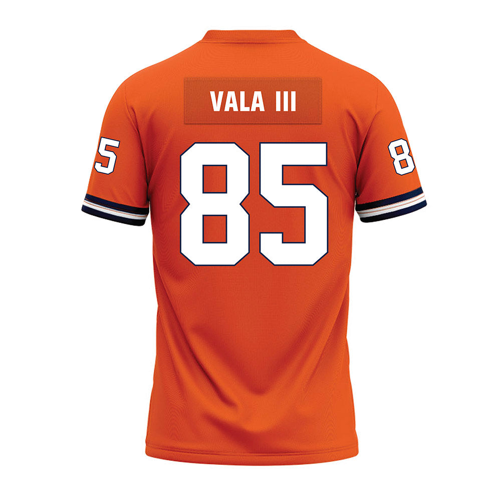 Illinois - NCAA Football : Will Vala III - Orange Premium Football Jersey-1