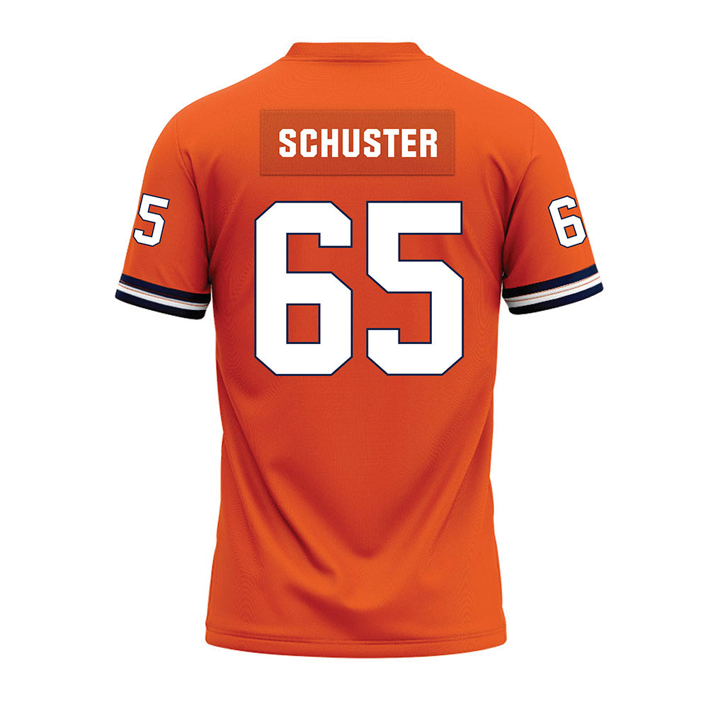 Illinois - NCAA Football : Dezmond Schuster - Orange Premium Football Jersey-1