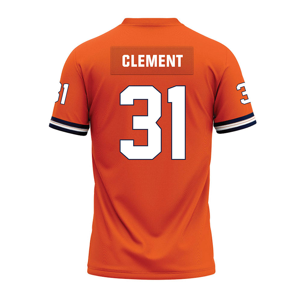 Illinois - NCAA Football : Murphy Clement - Orange Premium Football Jersey-1