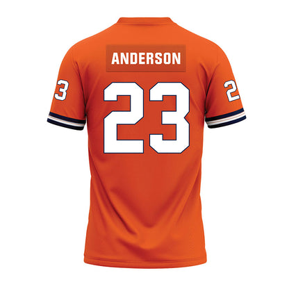 Illinois - NCAA Football : Jordan Anderson - Orange Premium Football Jersey-1