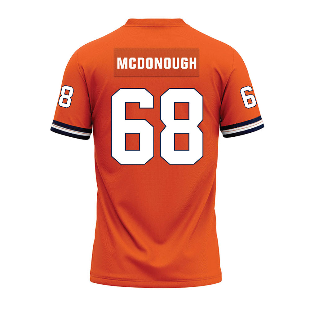 Illinois - NCAA Football : Michael McDonough - Orange Premium Football Jersey-1