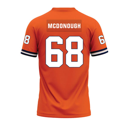 Illinois - NCAA Football : Michael McDonough - Orange Premium Football Jersey-1