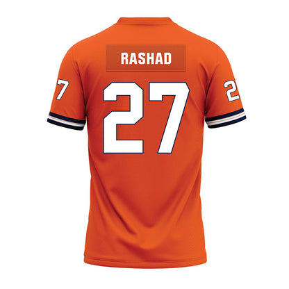 Illinois - NCAA Football : Corey Rashad - Orange Premium Football Jersey-1