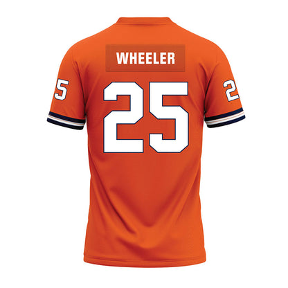Illinois - NCAA Football : Nelsyn Wheeler - Orange Premium Football Jersey-1