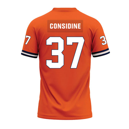 Illinois - NCAA Football : Caden Considine - Orange Premium Football Jersey-1