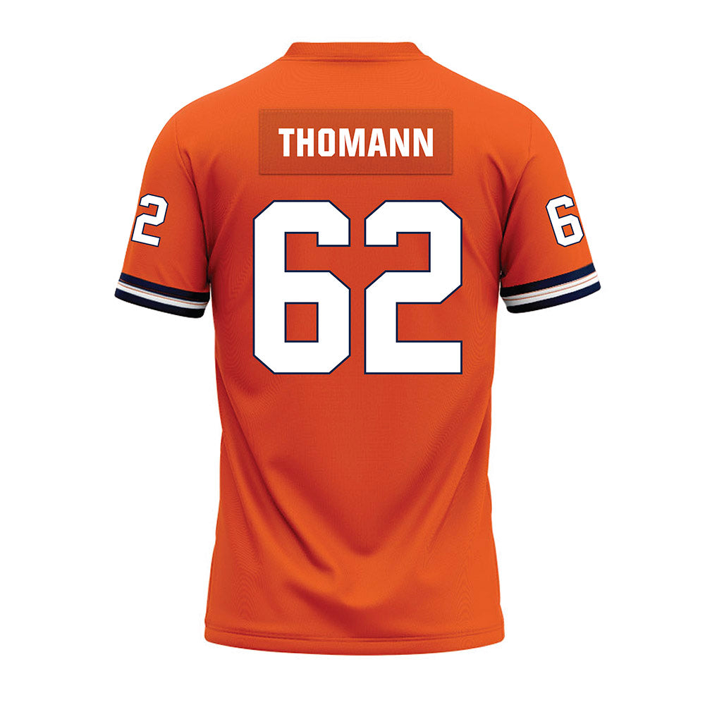 Illinois - NCAA Football : Casey Thomann - Orange Premium Football Jersey-1