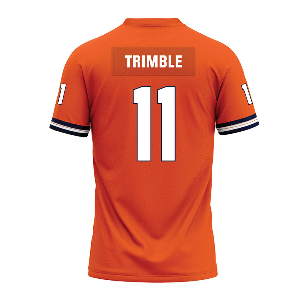 Illinois - NCAA Football : Brayden Trimble - Orange Premium Football Jersey-1
