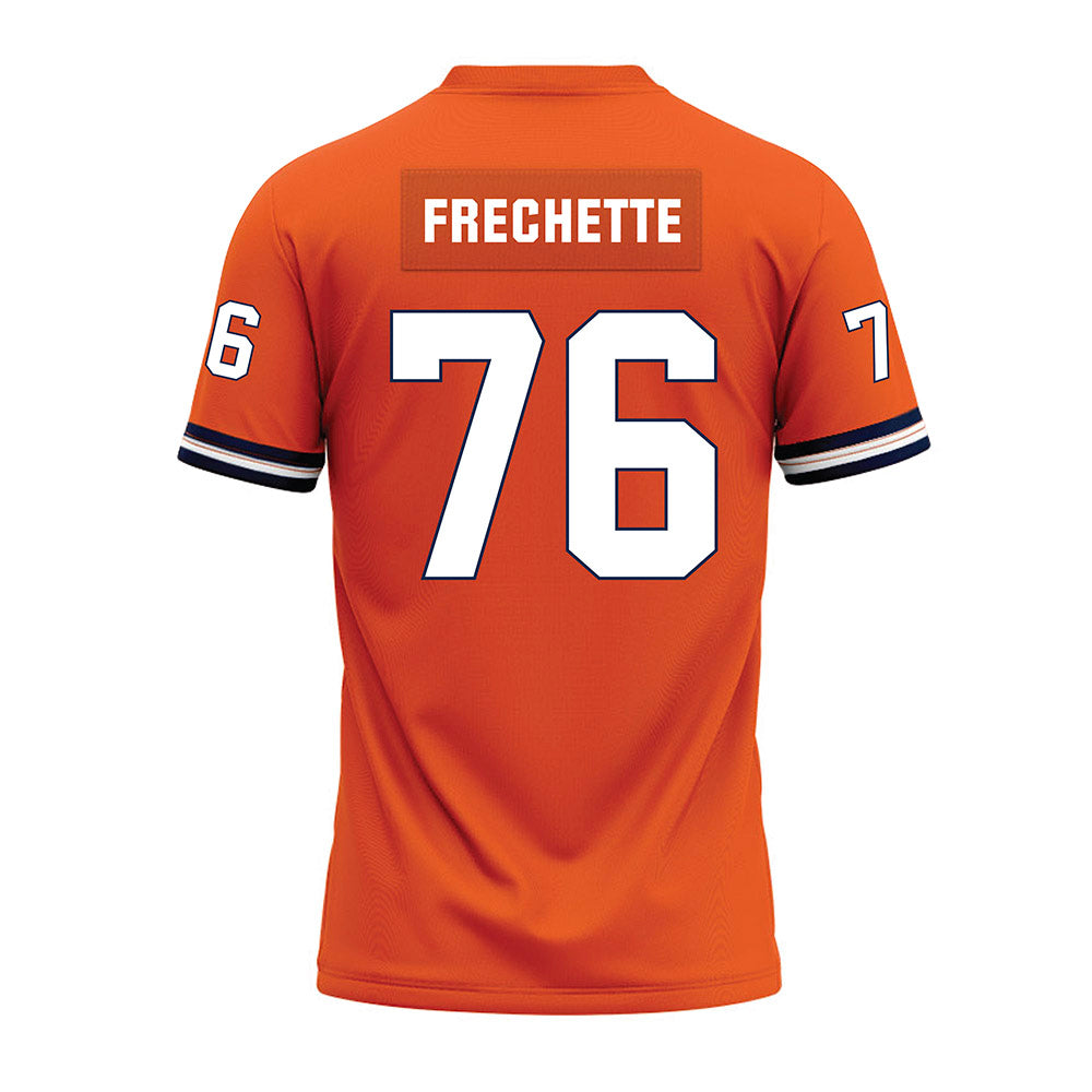 Illinois - NCAA Football : Dylan Frechette - Orange Premium Football Jersey-1