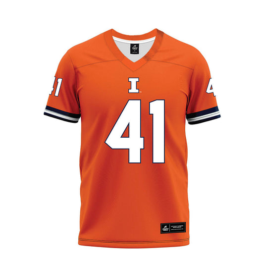 Illinois - NCAA Football : James Kreutz - Orange Premium Football Jersey
