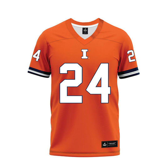 Illinois - NCAA Football : Javari Barnett - Orange Premium Football Jersey-0