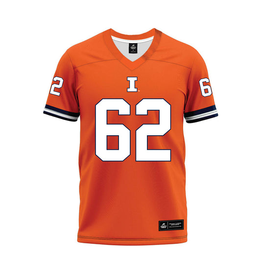 Illinois - NCAA Football : Casey Thomann - Orange Premium Football Jersey-0