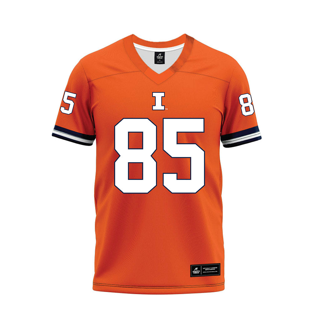 Illinois - NCAA Football : Will Vala III - Orange Premium Football Jersey-0