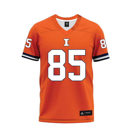 Illinois - NCAA Football : Will Vala III - Orange Premium Football Jersey-0
