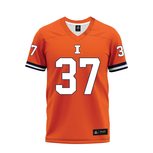 Illinois - NCAA Football : Caden Considine - Orange Premium Football Jersey-0