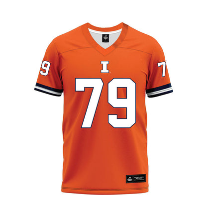 Illinois - NCAA Football : Zafir Stewart - Orange Premium Football Jersey