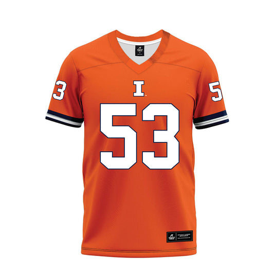Illinois - NCAA Football : Kai Pritchard - Orange Premium Football Jersey-0