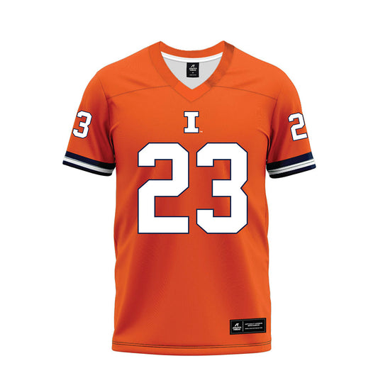 Illinois - NCAA Football : Jaylen Stewart - Orange Premium Football Jersey-0