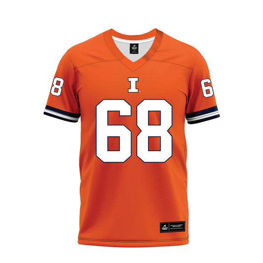 Illinois - NCAA Football : Michael McDonough - Orange Premium Football Jersey-0