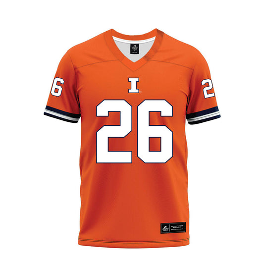 Illinois - NCAA Football : Ismael Kante - Orange Premium Football Jersey-0