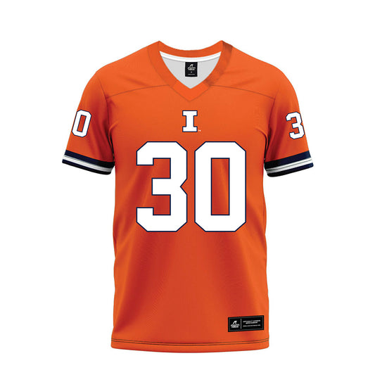 Illinois - NCAA Football : Tony Williams - Orange Premium Football Jersey-0