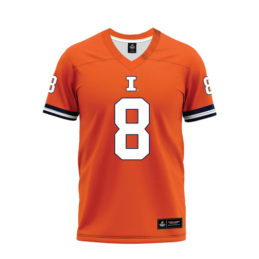 Illinois - NCAA Football : Cameron Thomas - Orange Premium Football Jersey-0