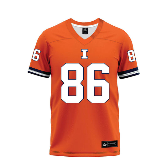 Illinois - NCAA Football : Christian Abney - Orange Premium Football Jersey-0